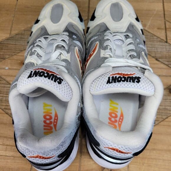 Saucony Azura 2000 Men's 8 S70491 3 Grey Orange Black Running Athletic Shoes - Picture 12 of 13